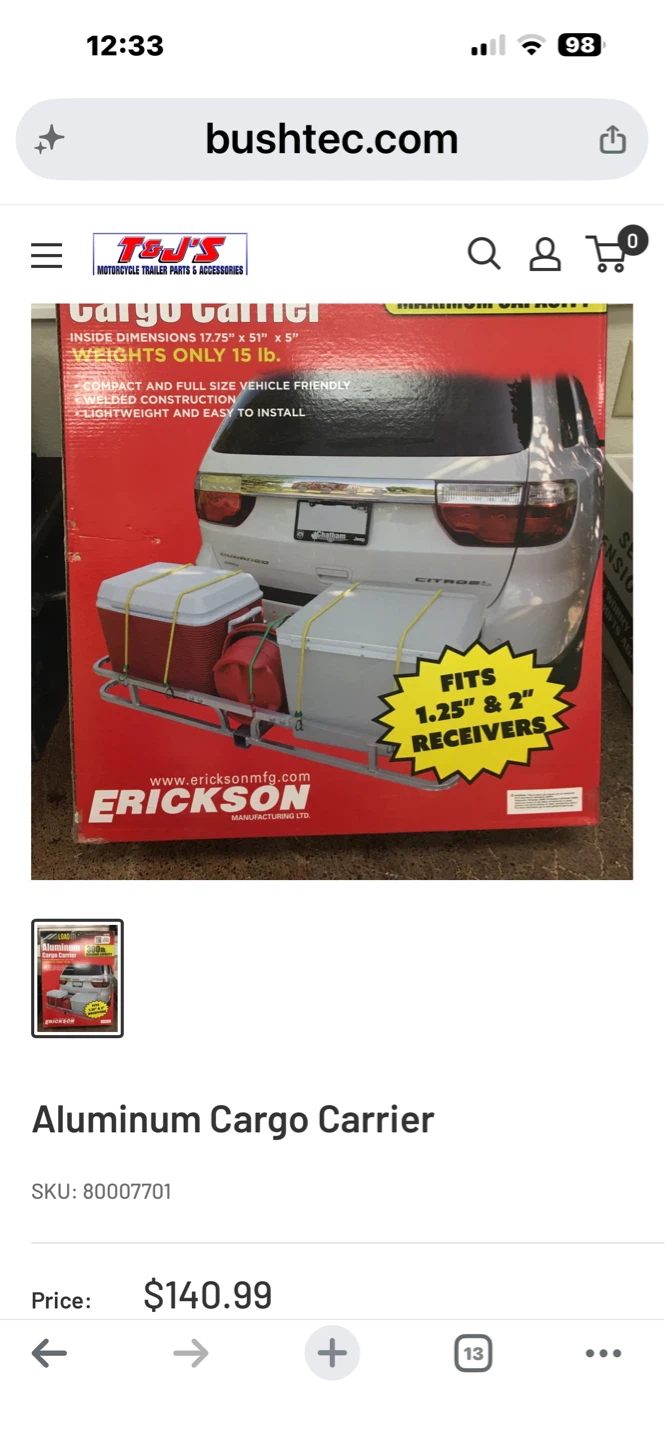 Erickson Aluminum Cargo Carrier
