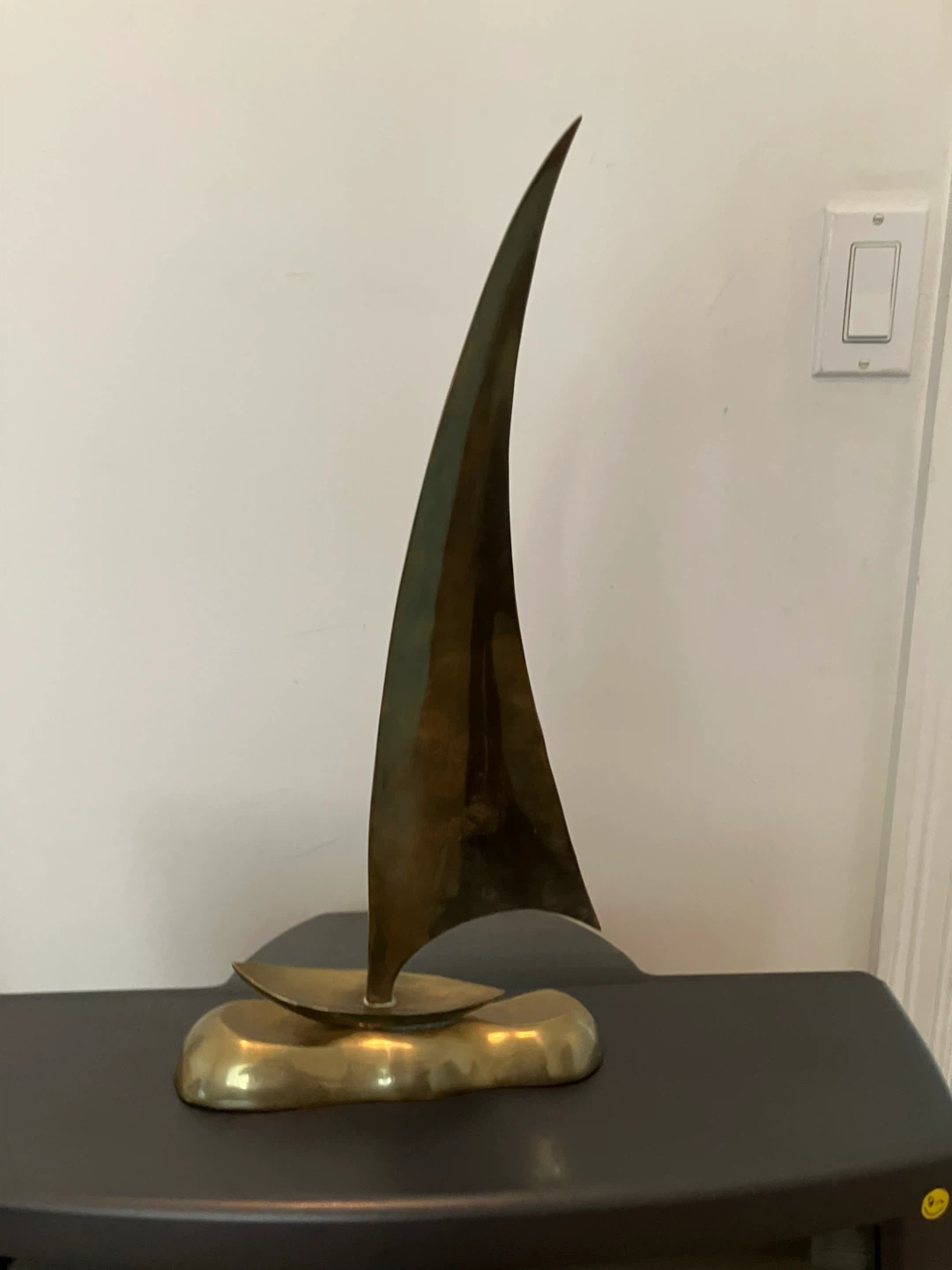 Brass Sailboat Sculpture - photo 5