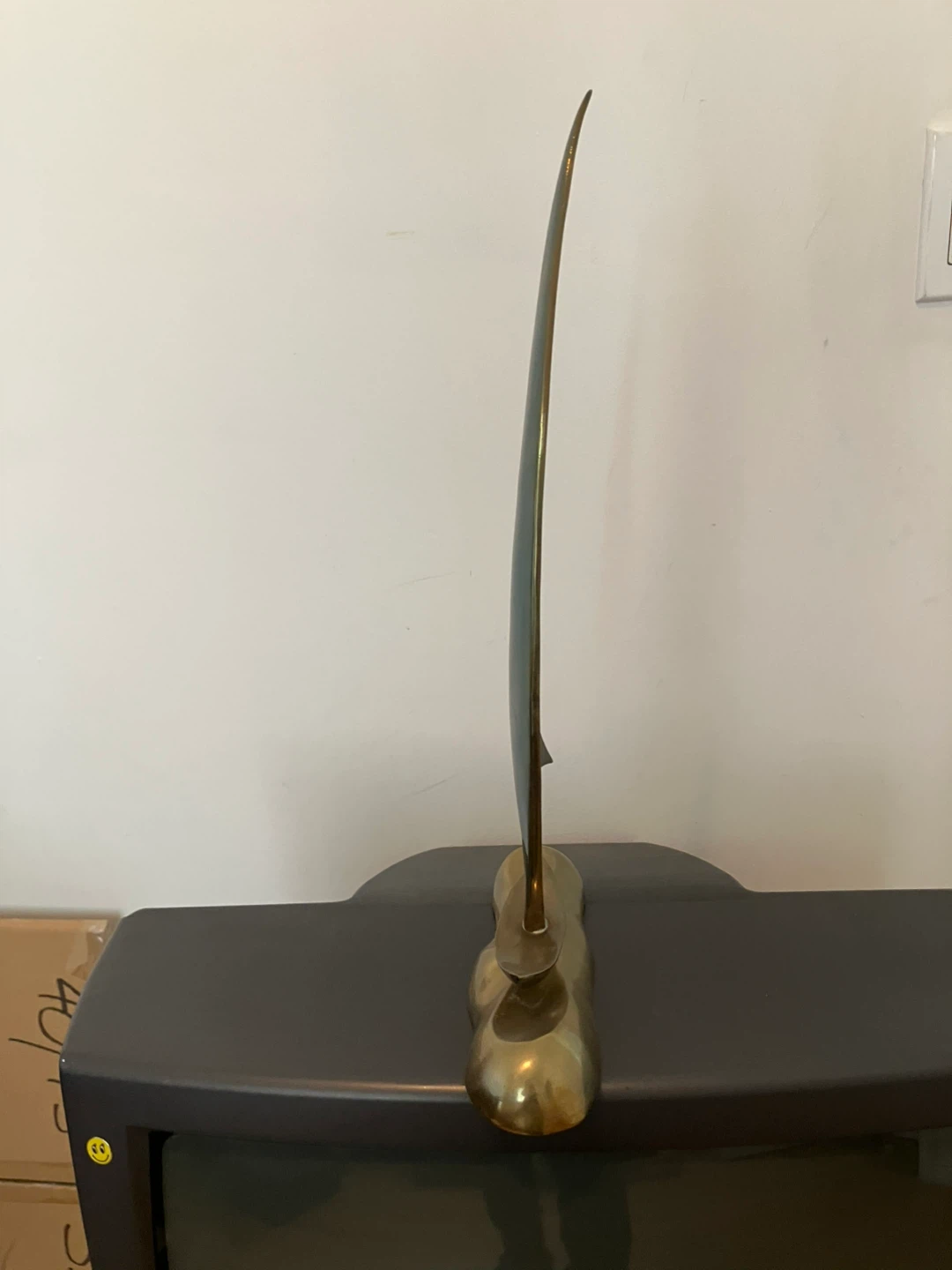 Brass Sailboat Sculpture - photo 2