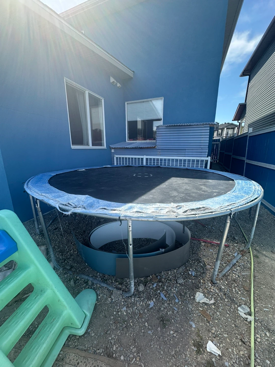 Swing Set and Trampoline for Kids