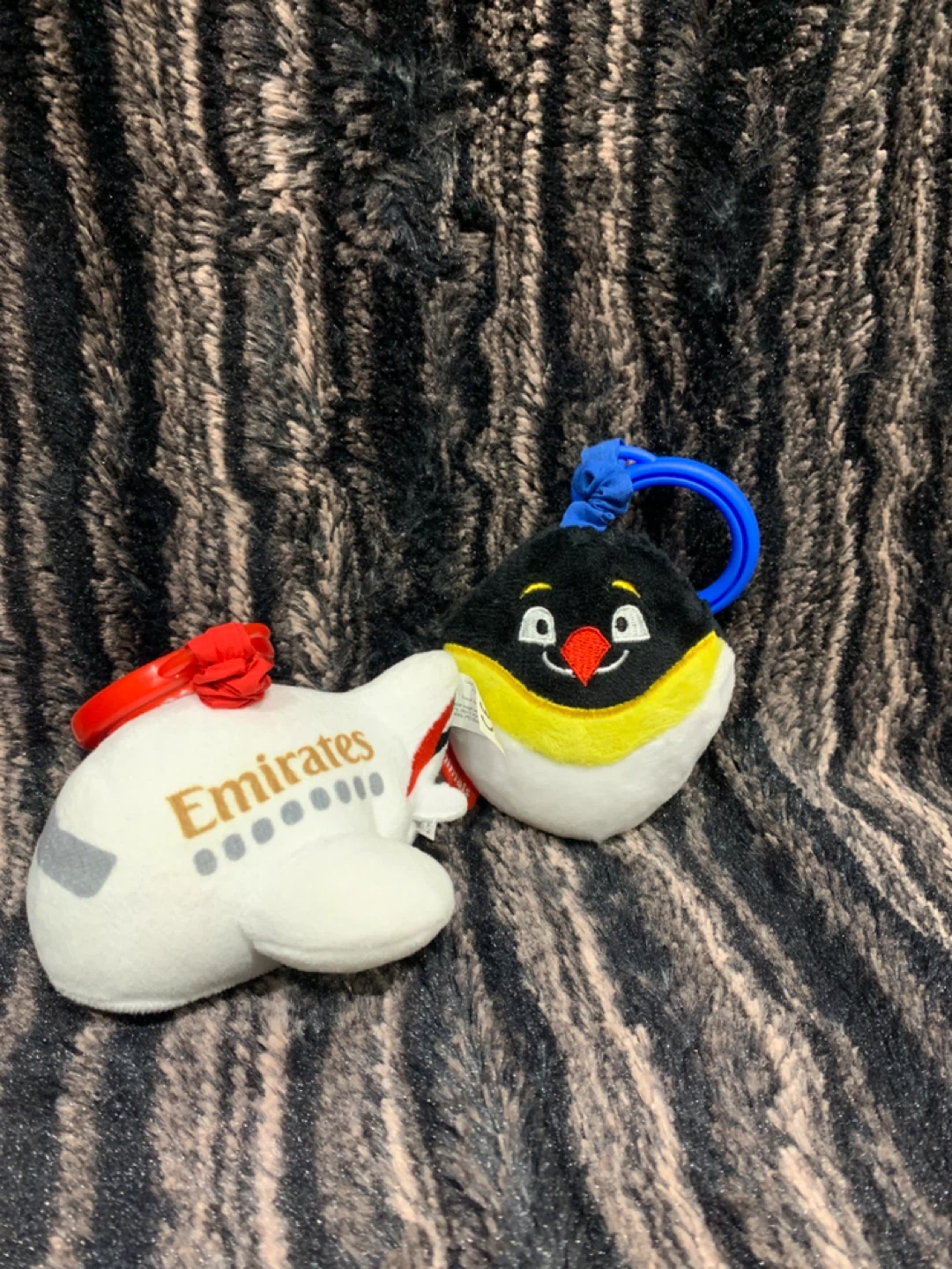 Emirates Airplane and Penguin Plush Toys