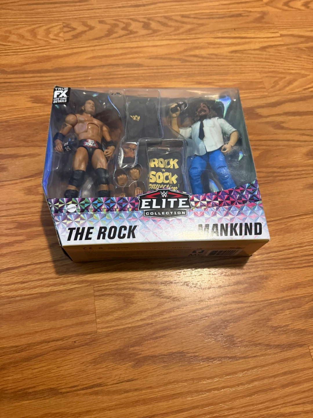 WWE Elite Collection The Rock vs. Mankind Action Figure Set