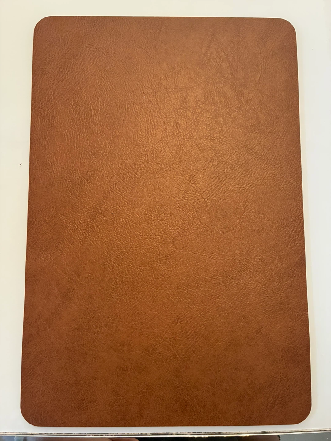 Brown Faux Leather Placemats (Set of 4)