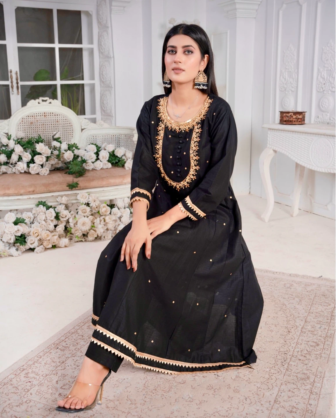 IORAB Black Kurta with Pants - photo 2