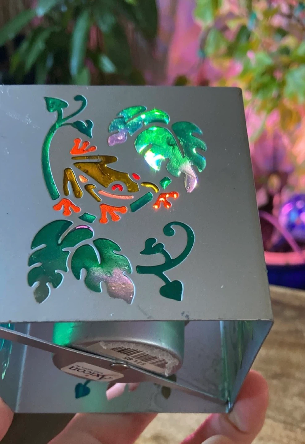 Rainforest Tree Frog and Leaf Tea Light Holder - photo 4
