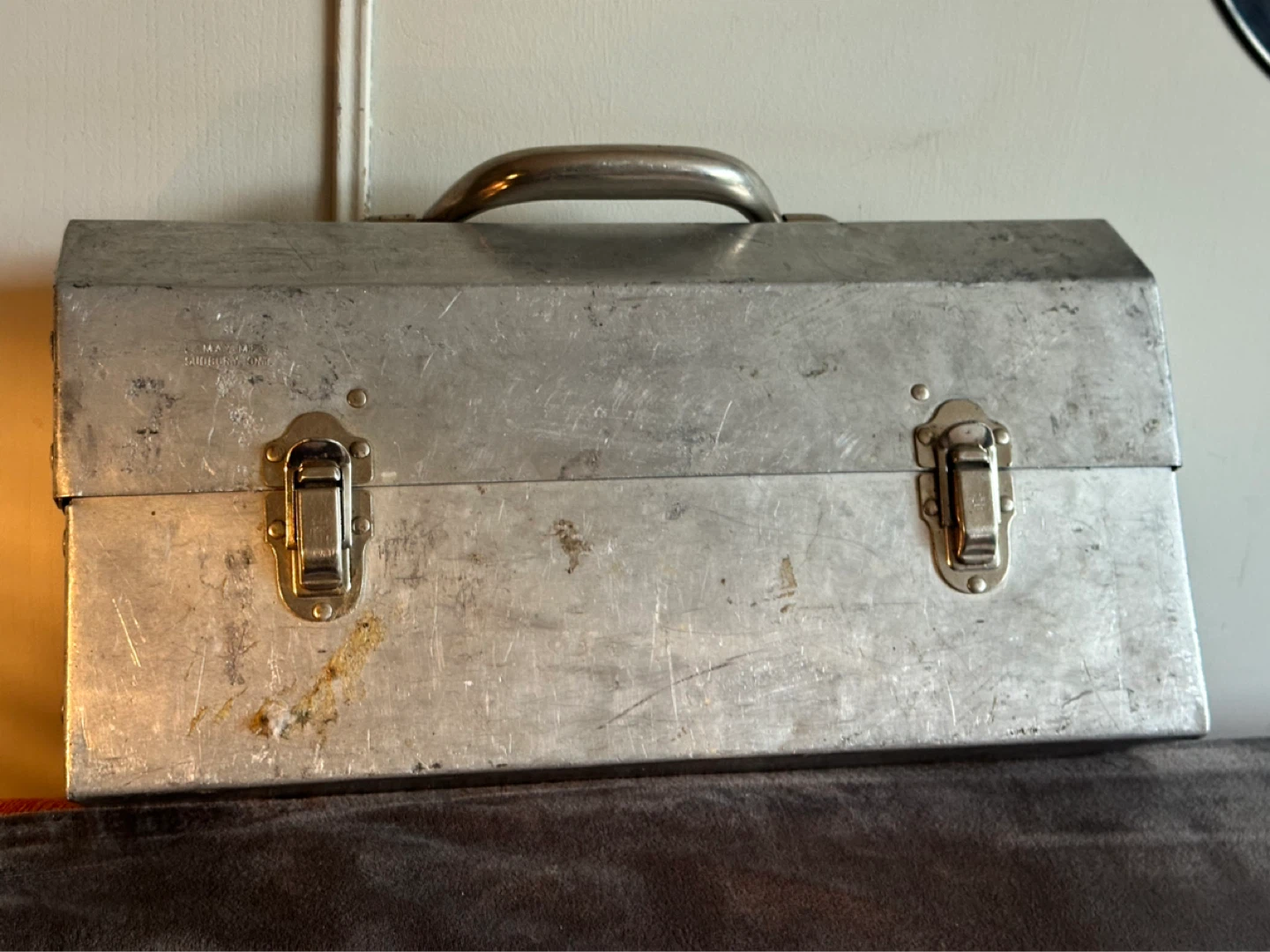 L May Mfg Sudbury Ontario  Mcm Aluminum Miners Lunchbox Pail