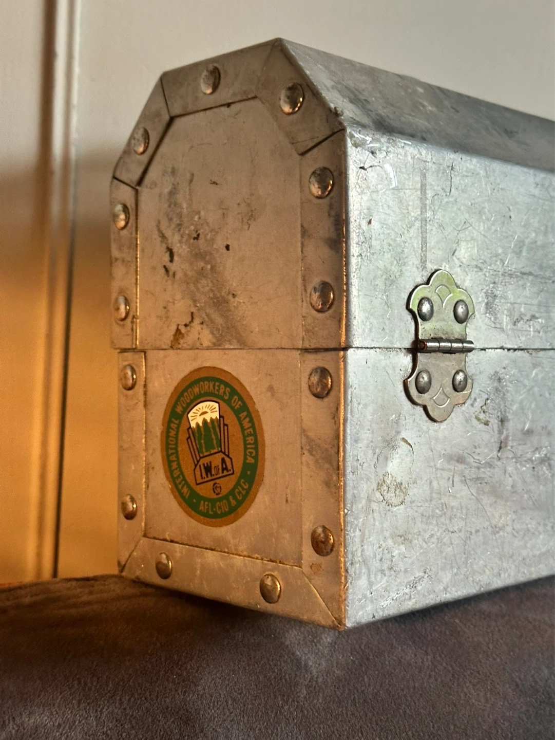 L May Mfg Sudbury Ontario  Mcm Aluminum Miners Lunchbox Pail - photo 4