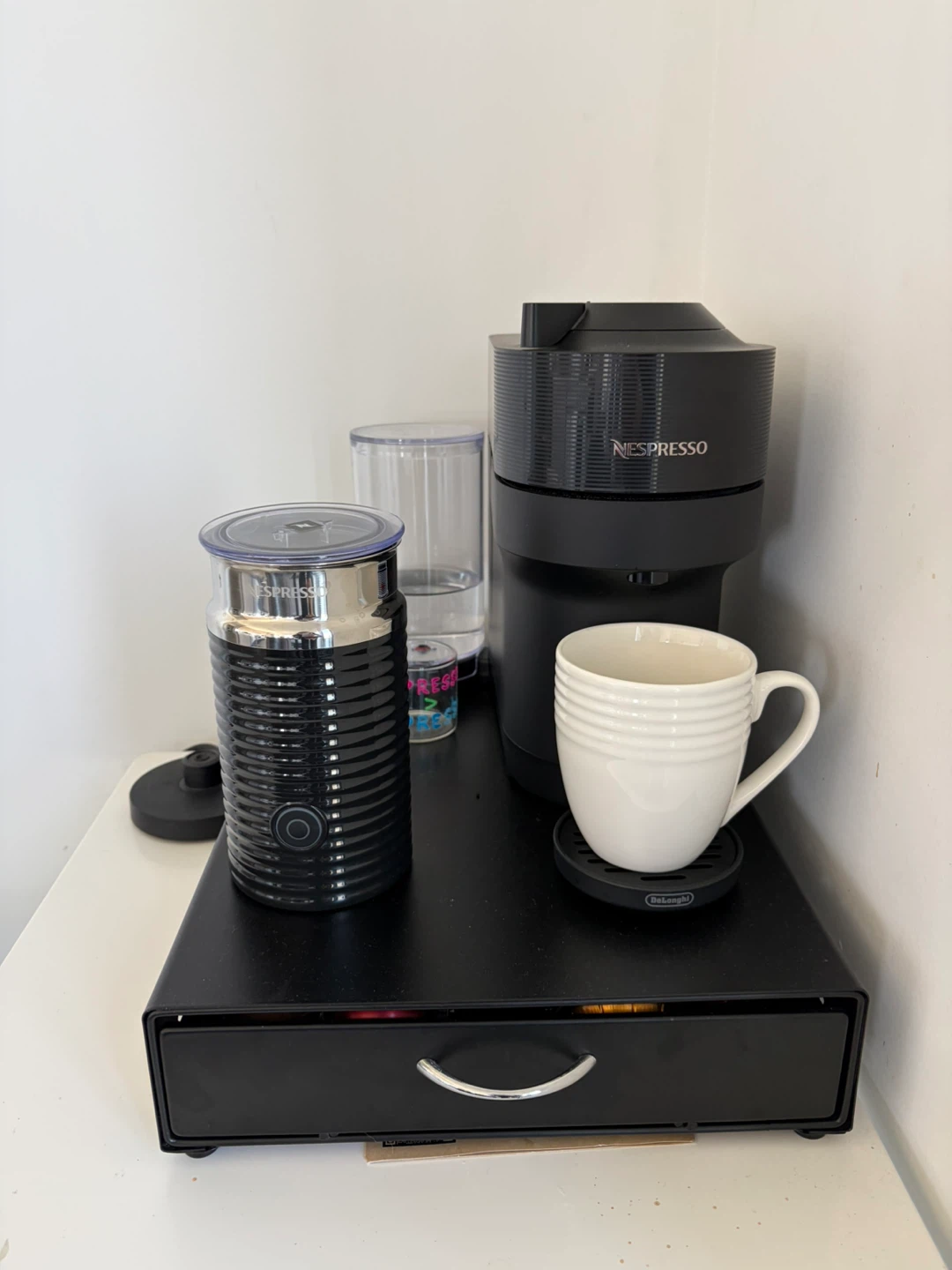 Nespresso Vertuo Pop+ Coffee Machine with Aeroccino Milk Frother