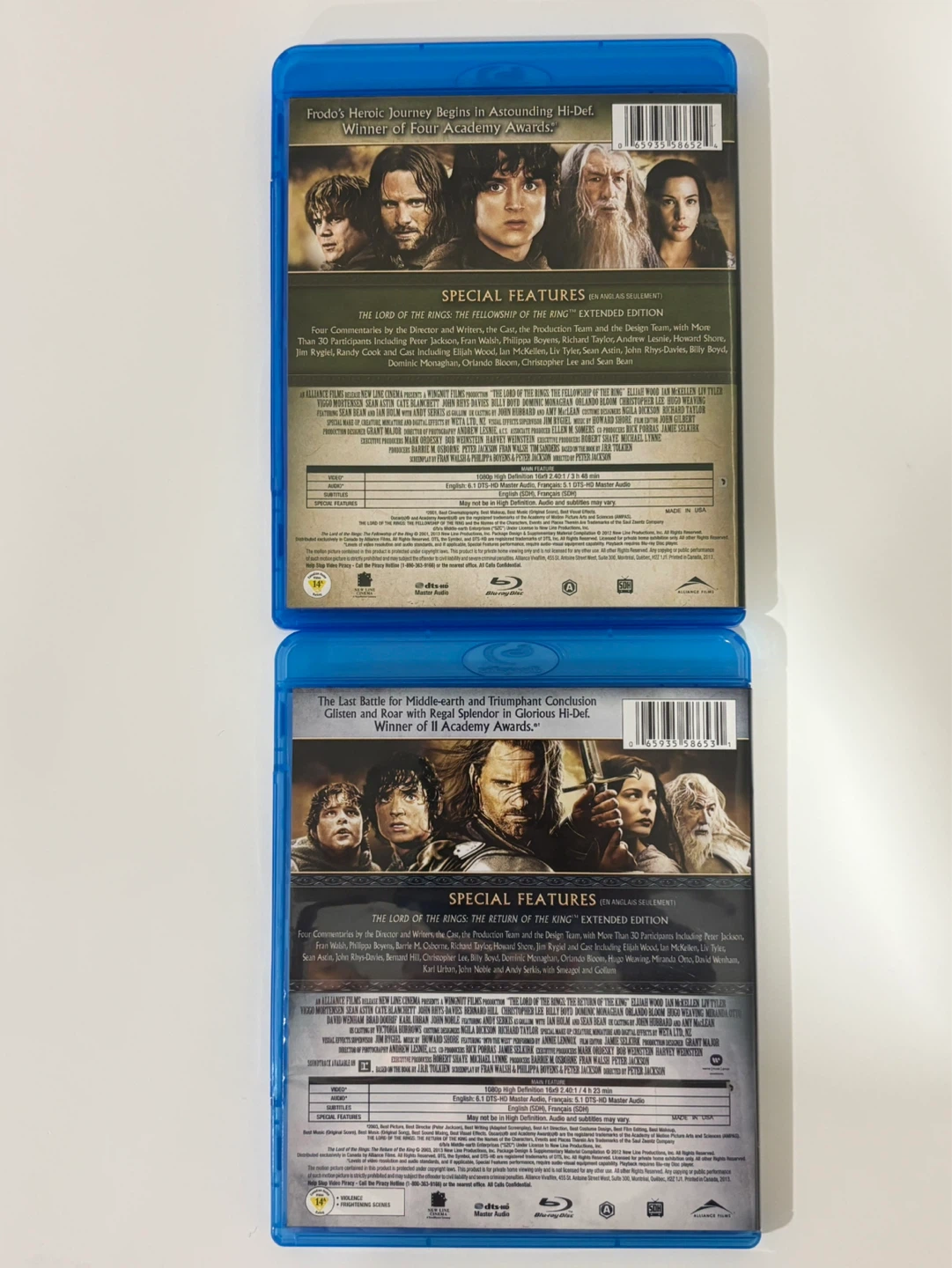 The Lord of the Rings Extended Edition Blu-ray Movies - photo 2