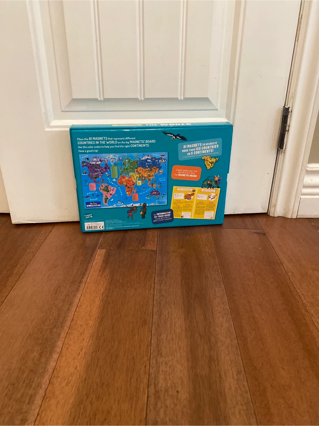 Discovering The World Magnetic Board with 81 Magnets
