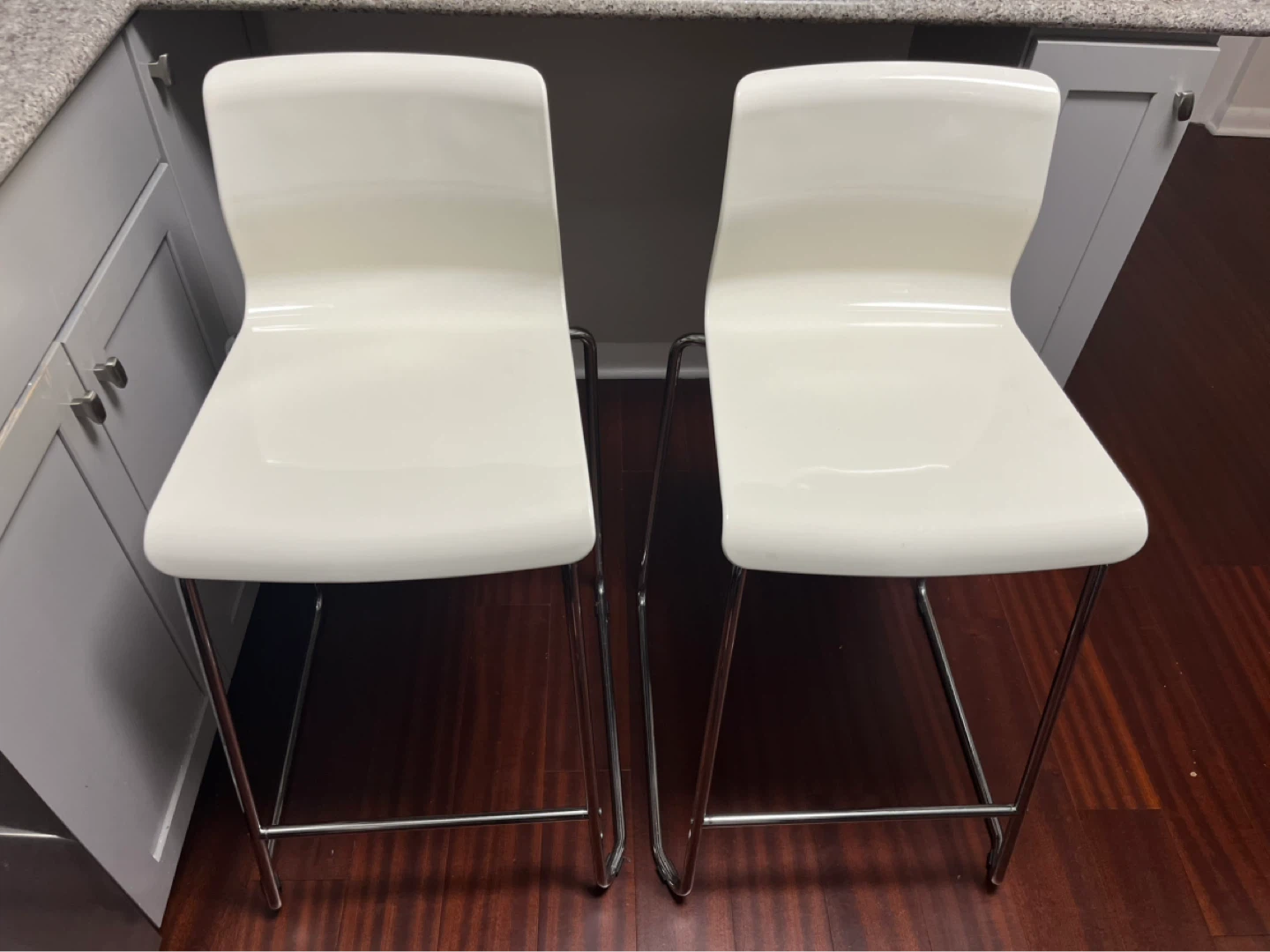White Bar Stools - Original price $125 each