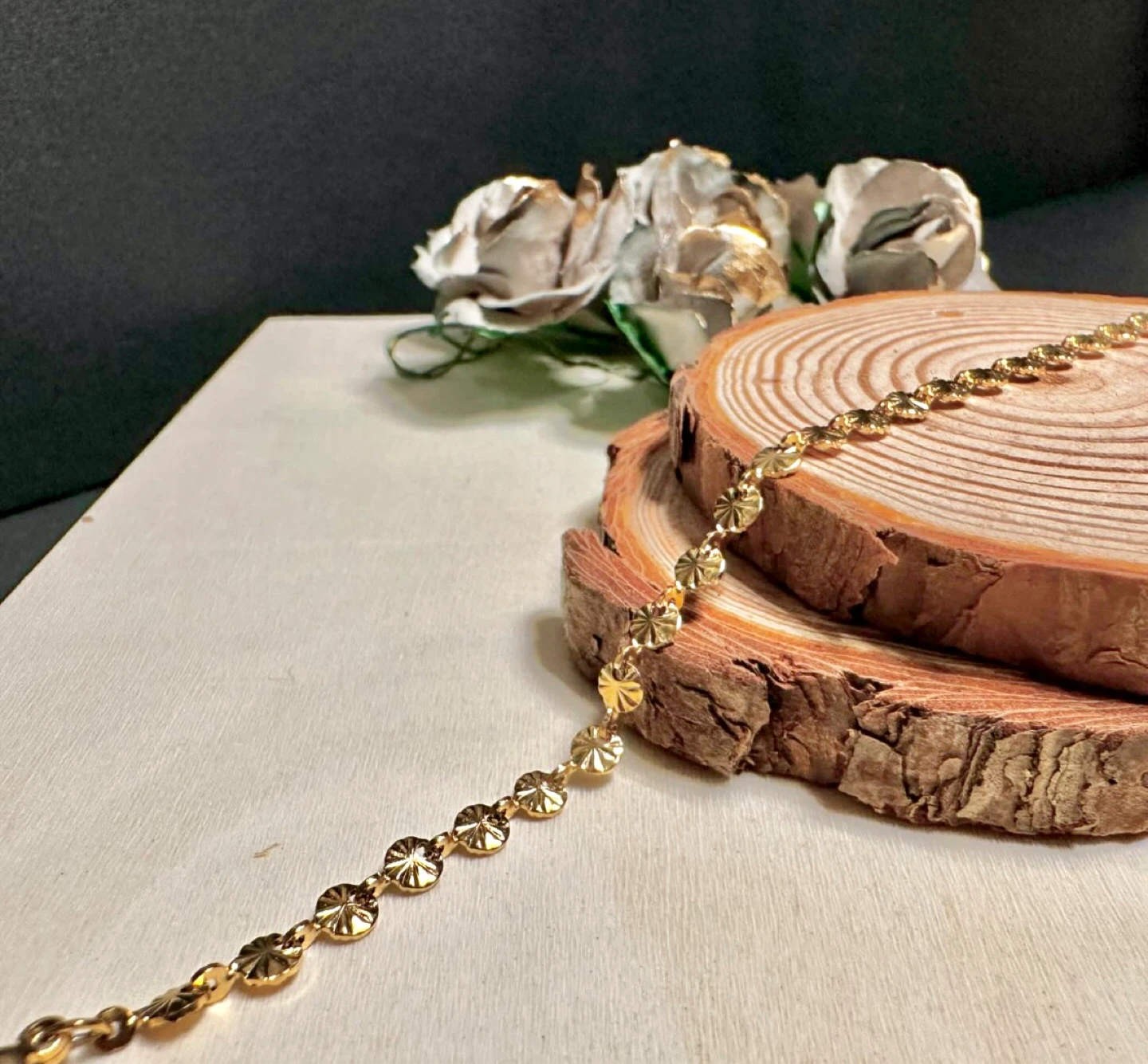 Gold plated stainless steel bracelet (new)