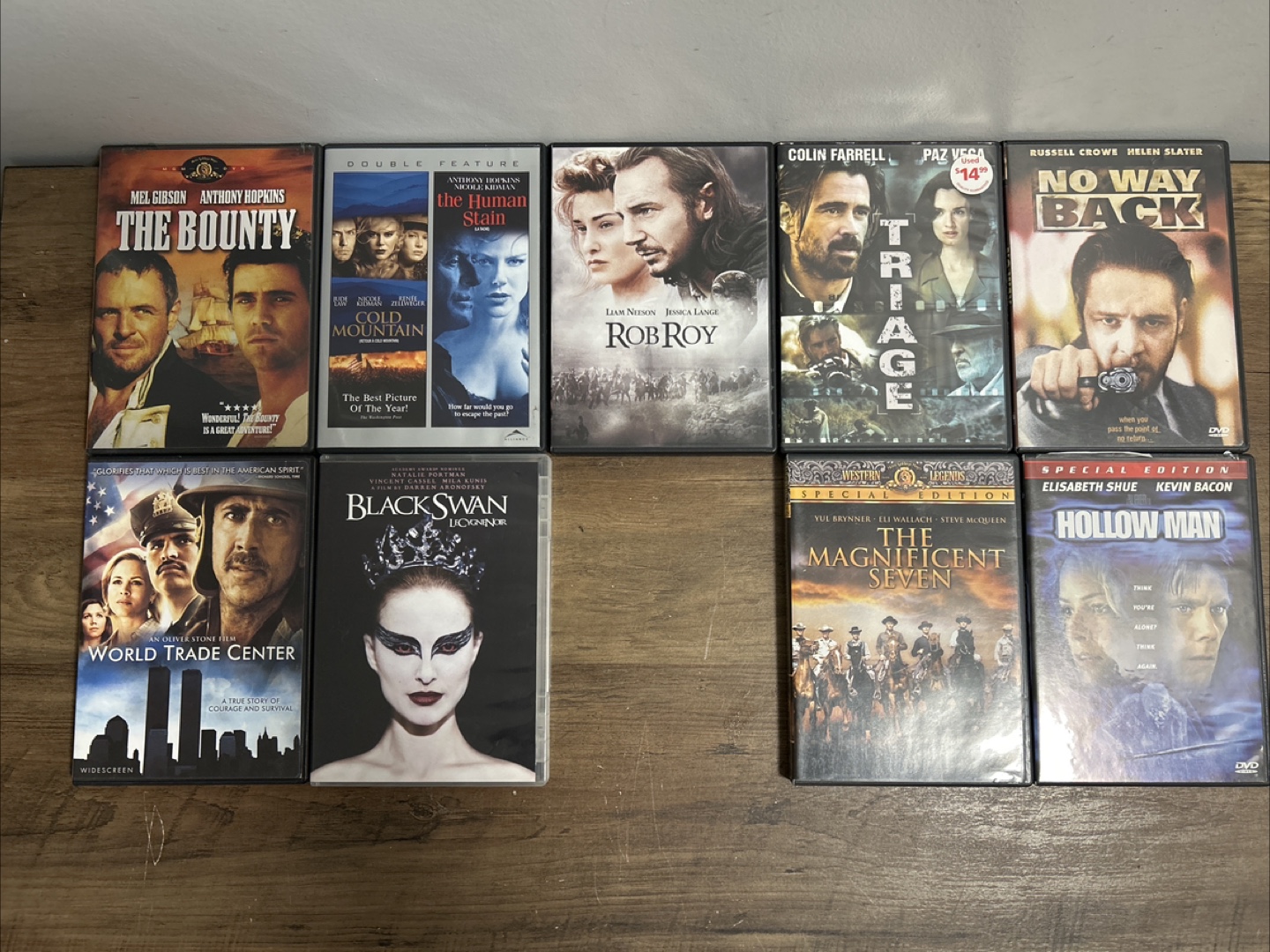 Assorted DVD Movies - The Bounty, Black Swan, Rob Roy & More