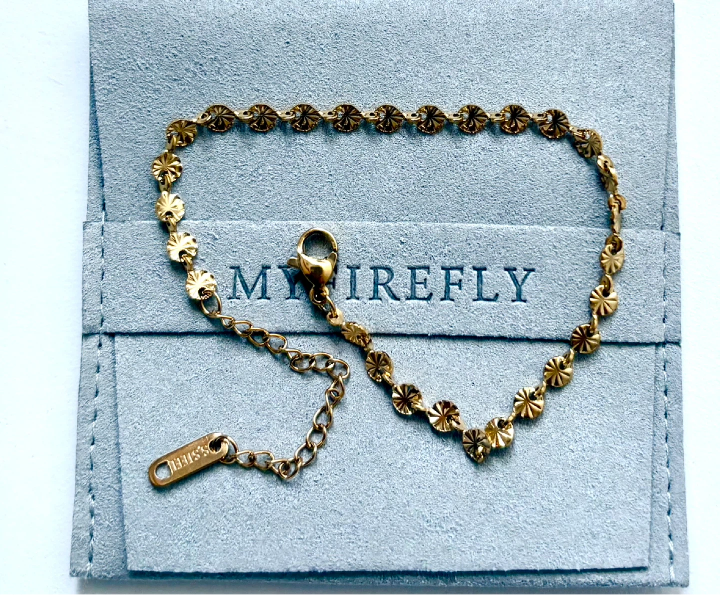 Gold plated stainless steel bracelet (new) - photo 2