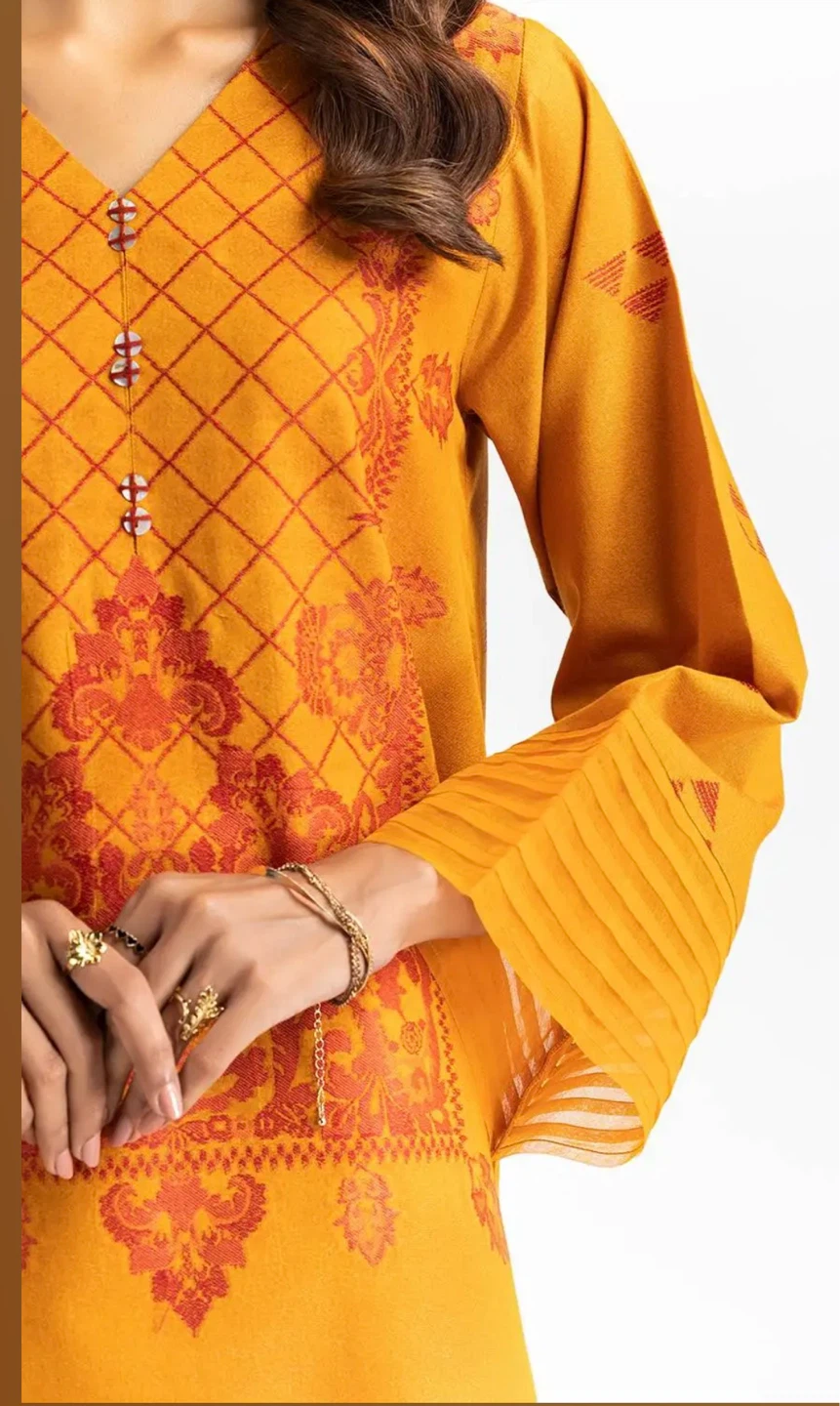 Women's Yellow Embroidered 3-Piece Suit - photo 5