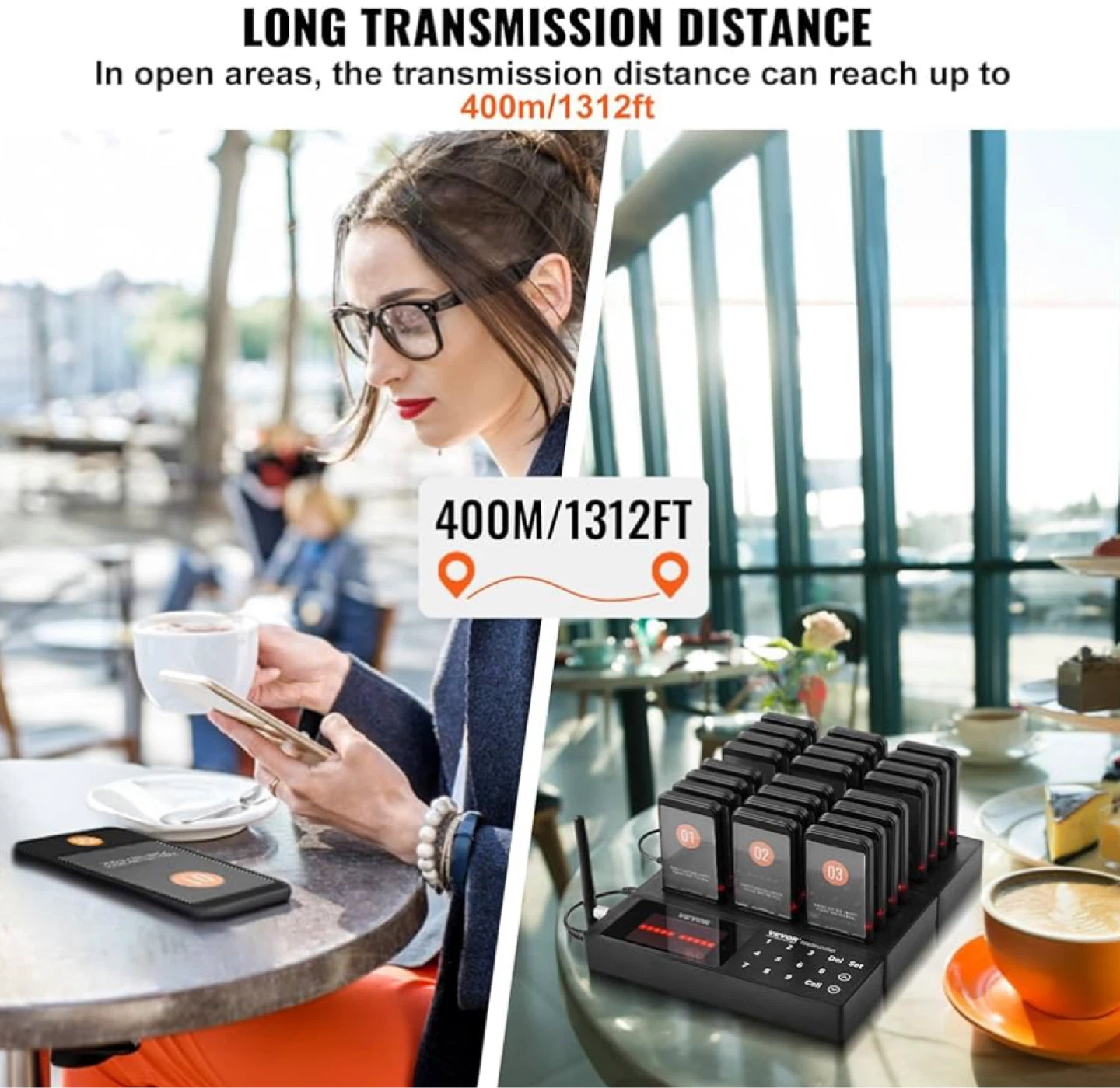 VEVOR Wireless Calling System with 23Pagers - photo 5