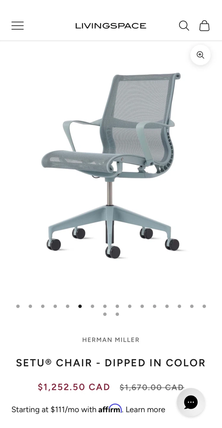 Herman Miller Setu Chair