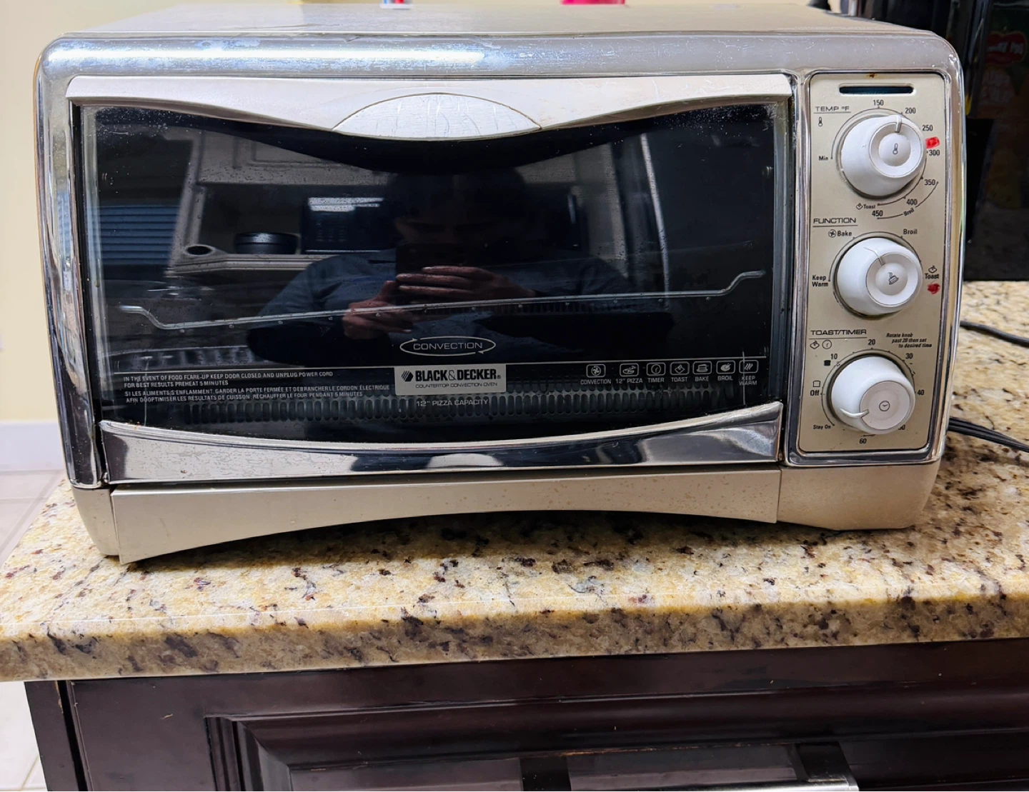 Black+Decker 12" Pizza Toaster Oven