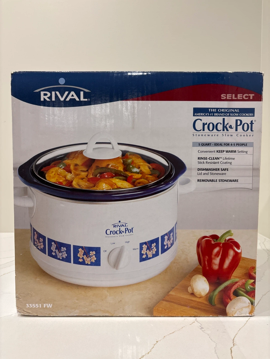 Rival Crock-Pot 5 Quart Slow Cooker