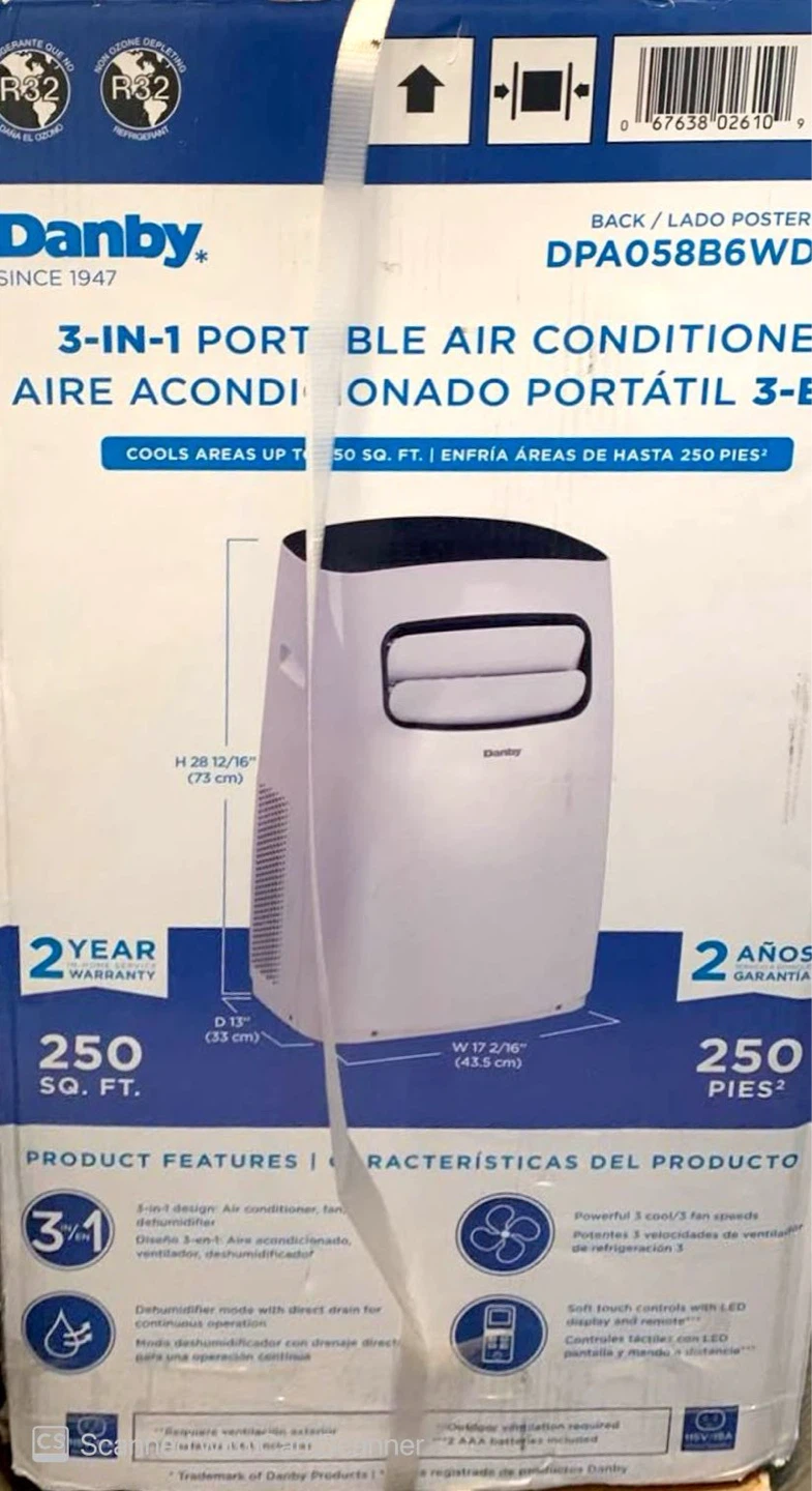 Danby 3-in-1 Portable Air Conditioner