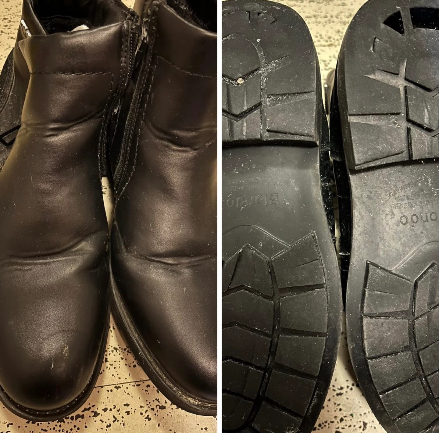 Blondo Black Leather Ankle Boots