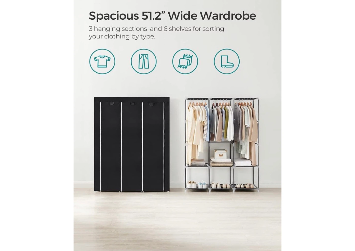 SONGMICS Fabric Wardrobe RYGO92 - photo 2