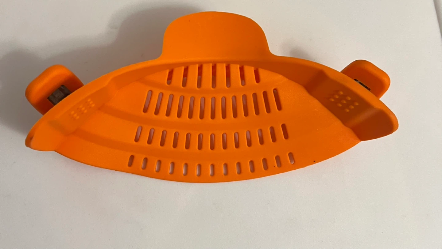 Orange Clip-on Strainer