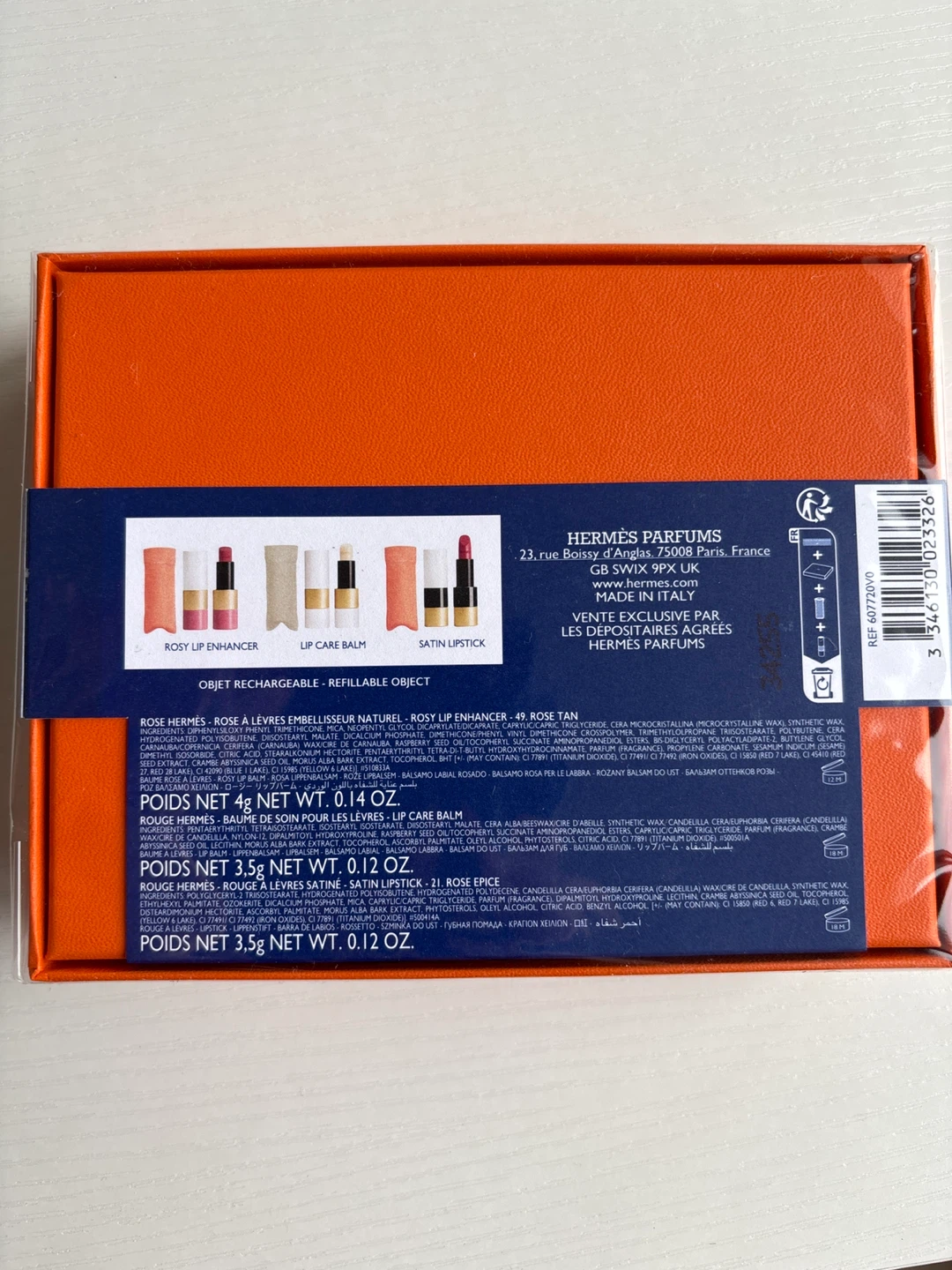 Hermès Rosy Lip Enhancer, Lip Care Balm & Satin Lipstick Set - photo 2