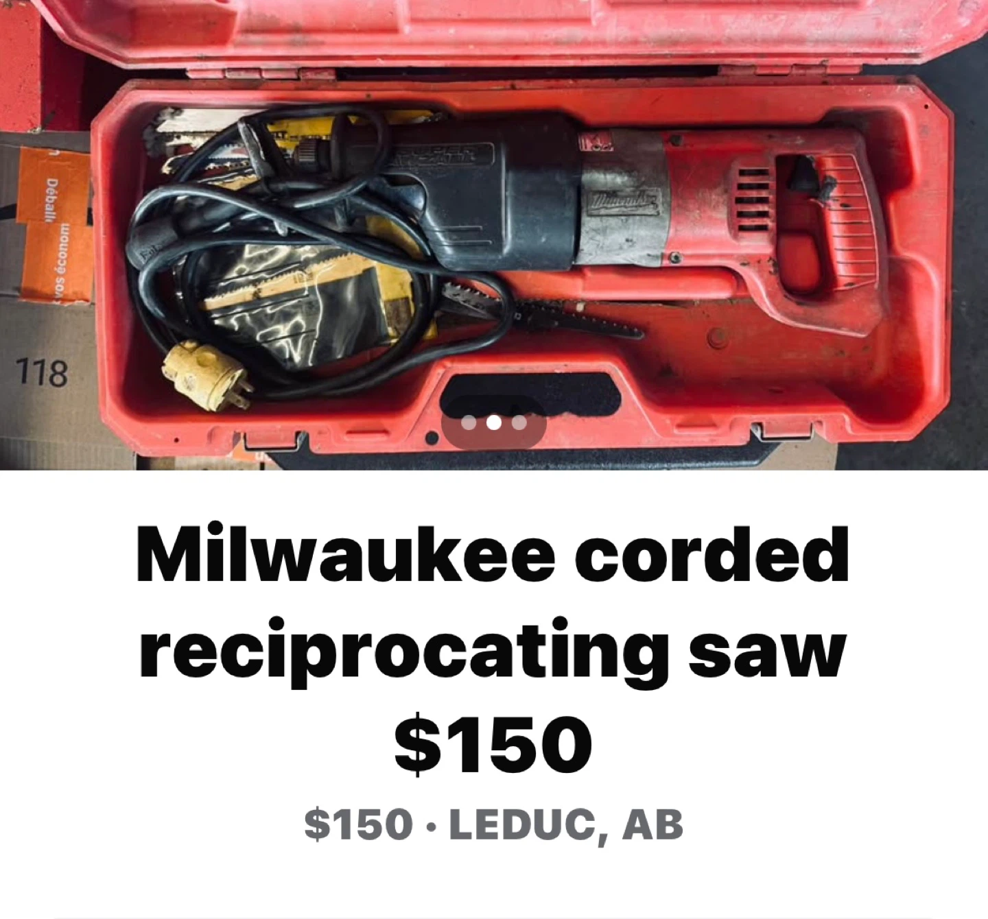 Milwaukee Corded Reciprocating Saw with Case