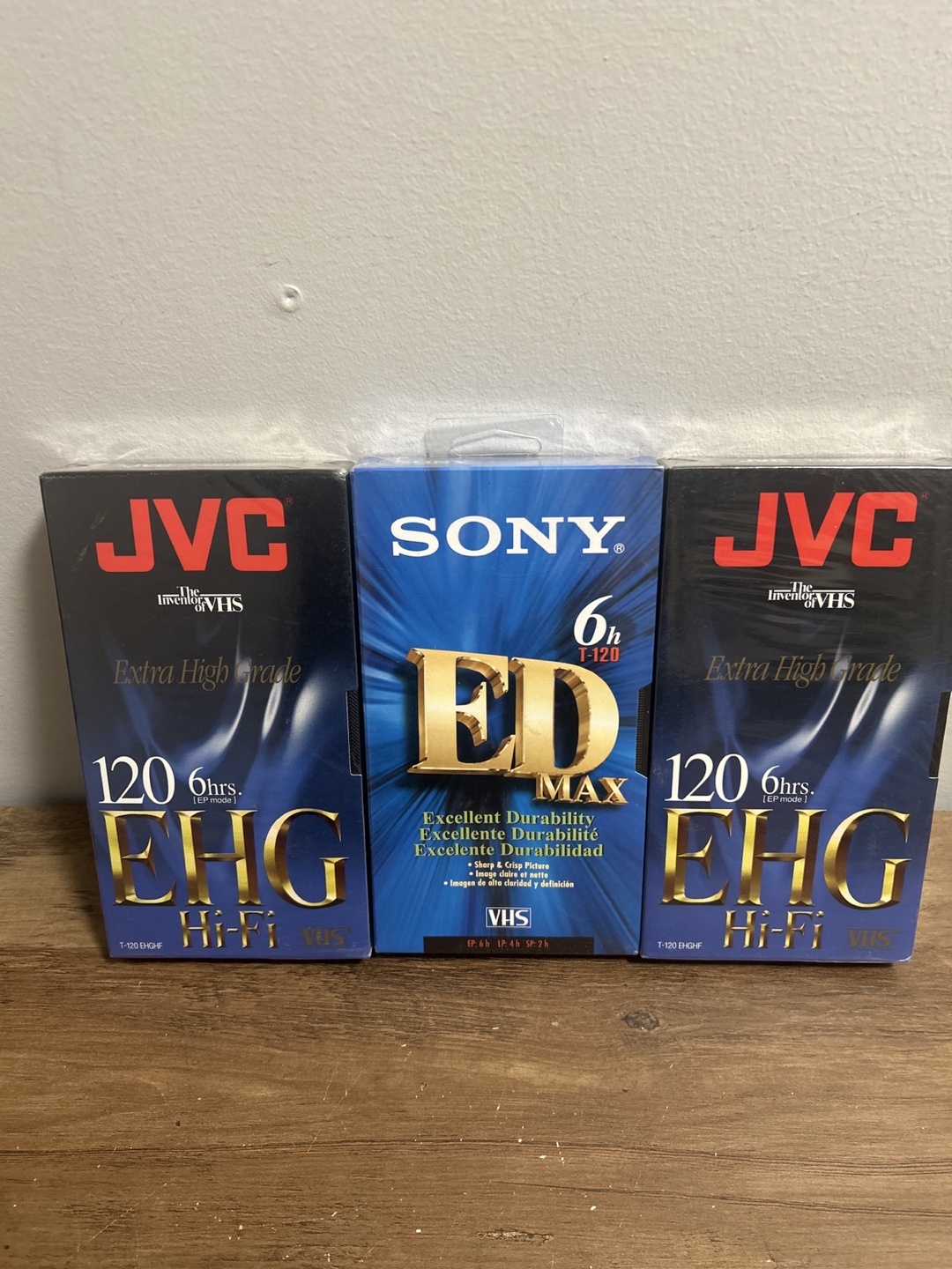JVC EHG Hi-Fi VHS Tapes (2) & Sony ED MAX VHS Tape (1) - photo 2