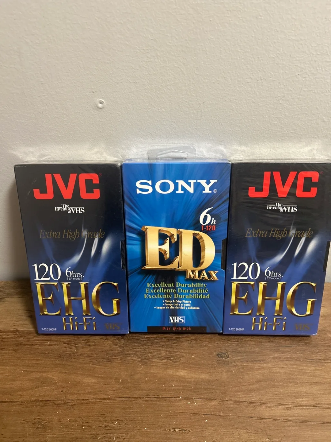 JVC EHG Hi-Fi VHS Tapes (2) & Sony ED MAX VHS Tape (1) - photo 2
