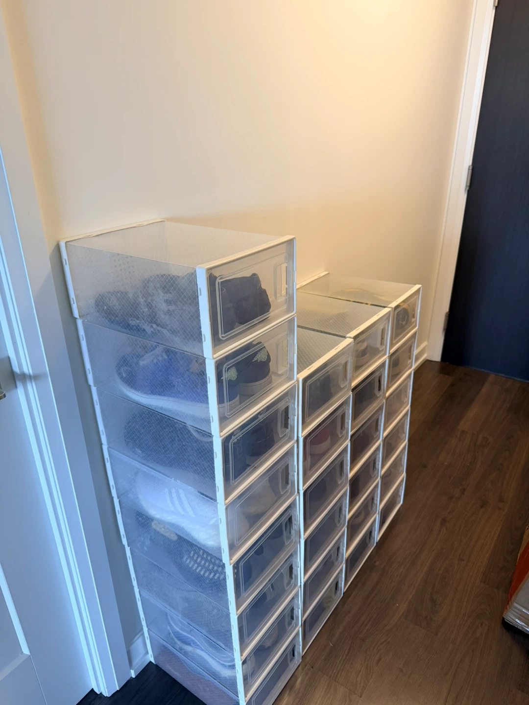 24* Stackable Clear Shoe Storage Boxes - photo 3
