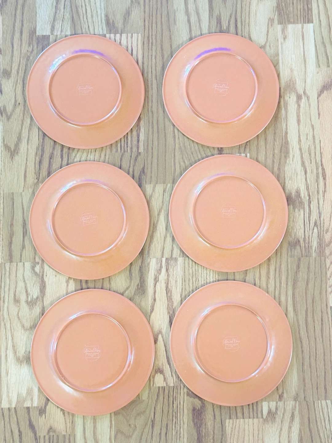 Set of 6 Salad Plates Fish Melamine - photo 2
