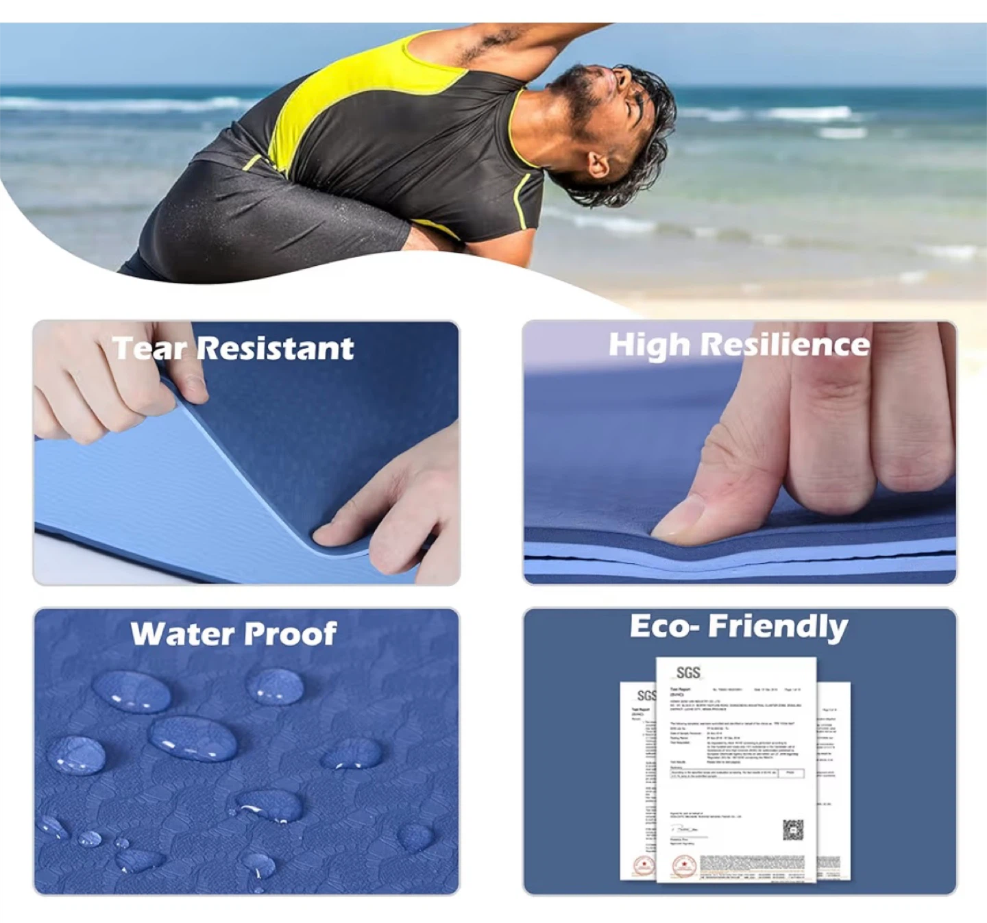 UMINEUX Yoga Mat Extra Thick 1/3" Non Slip Yoga Mat - photo 4