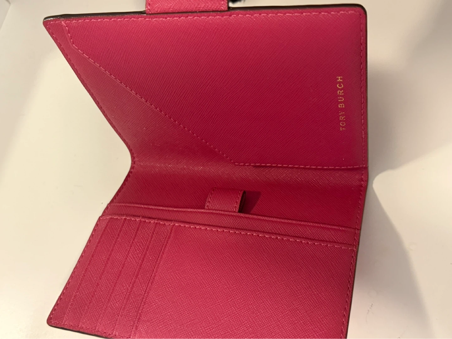 Tory Burch Pink Saffiano Leather Passport Holder/Wallet - photo 2