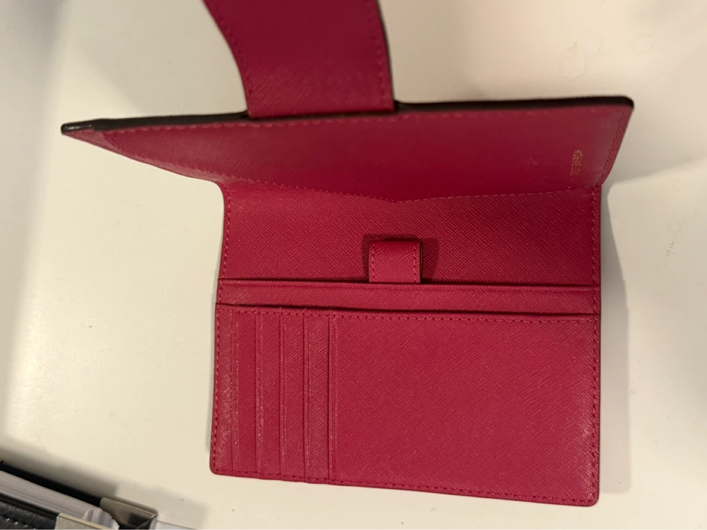 Tory Burch Pink Saffiano Leather Passport Holder/Wallet - photo 3