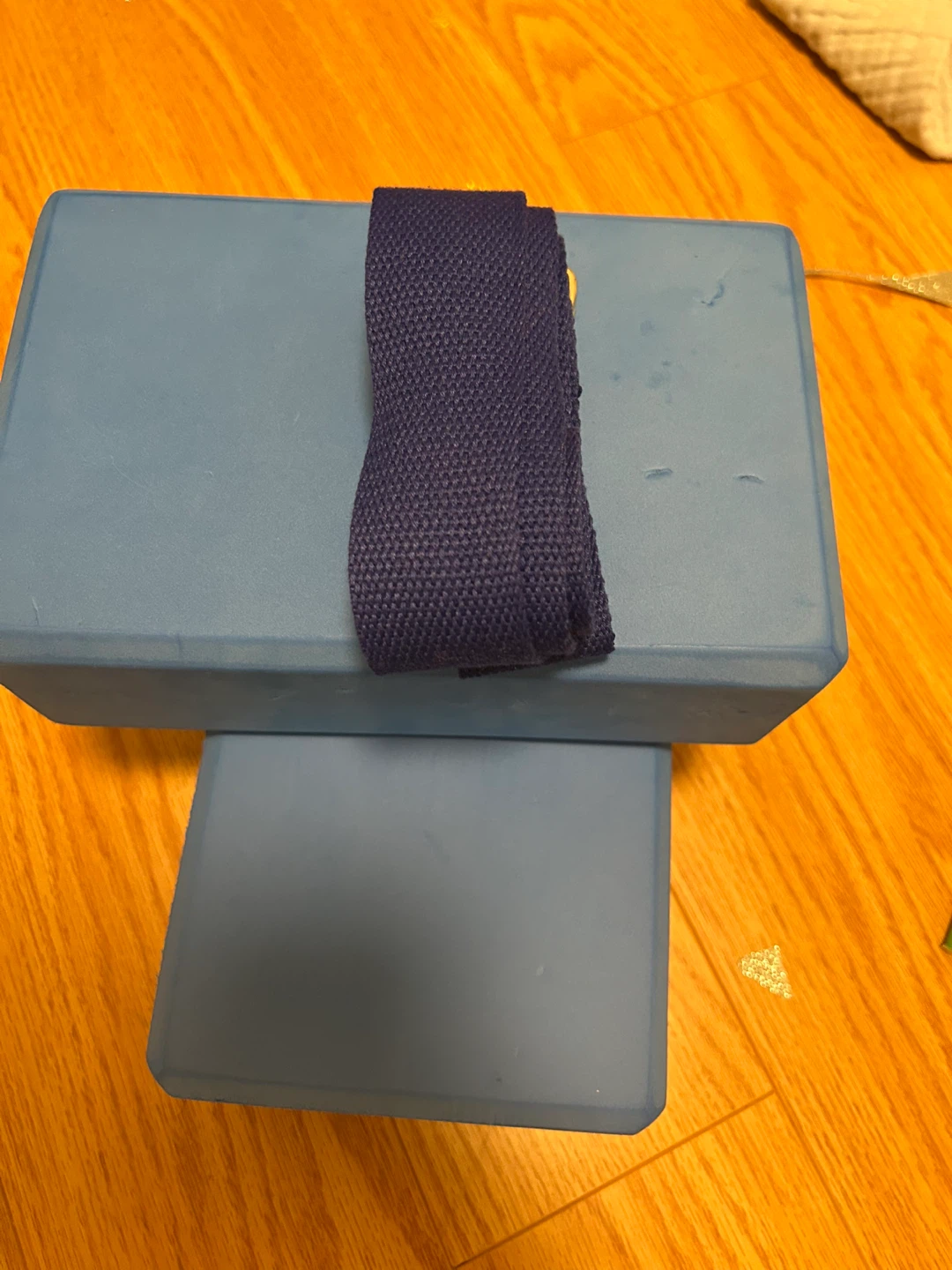 Blue Yoga Blocks and Strap Set with yoga mat - photo 2