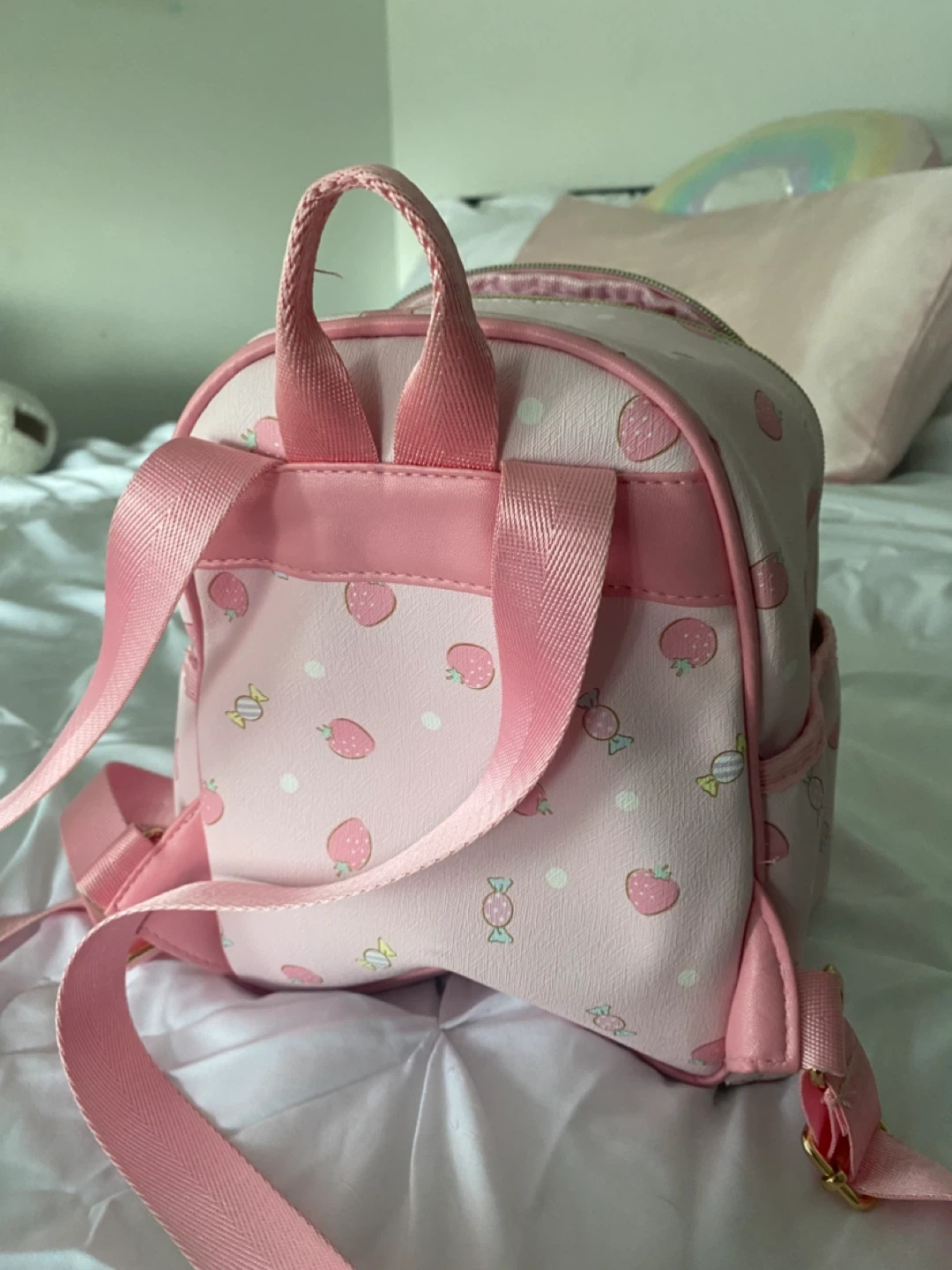 My Melody Pink Strawberry Cupcake Mini Backpack - photo 3