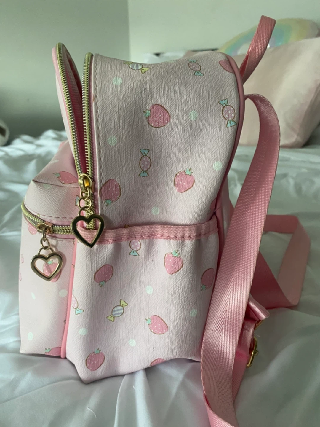 My Melody Pink Strawberry Cupcake Mini Backpack - photo 4