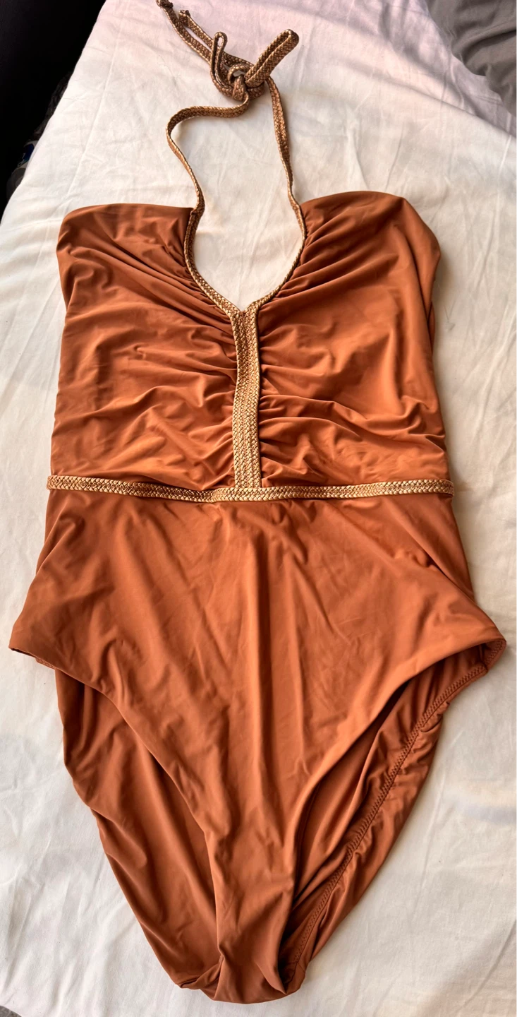 Unsubscribed Swimsuit - Brown, Size L
