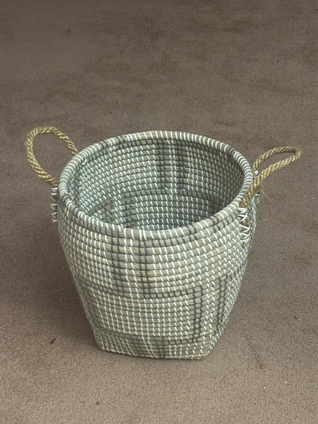 Woven Storage Basket with Handles