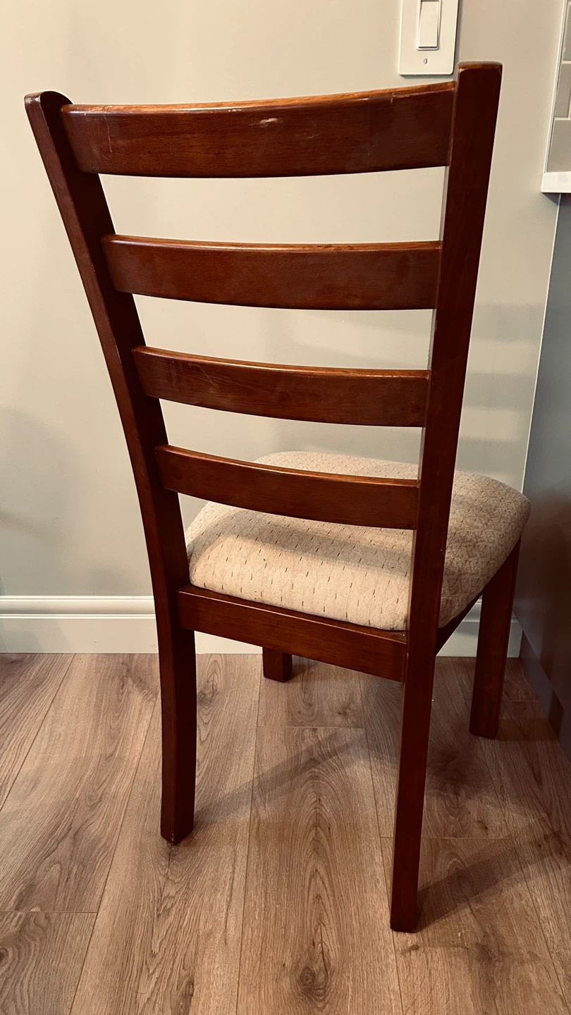 Set of 6 Solid Wood Dining Chairs Heavy & Sturdy - photo 5
