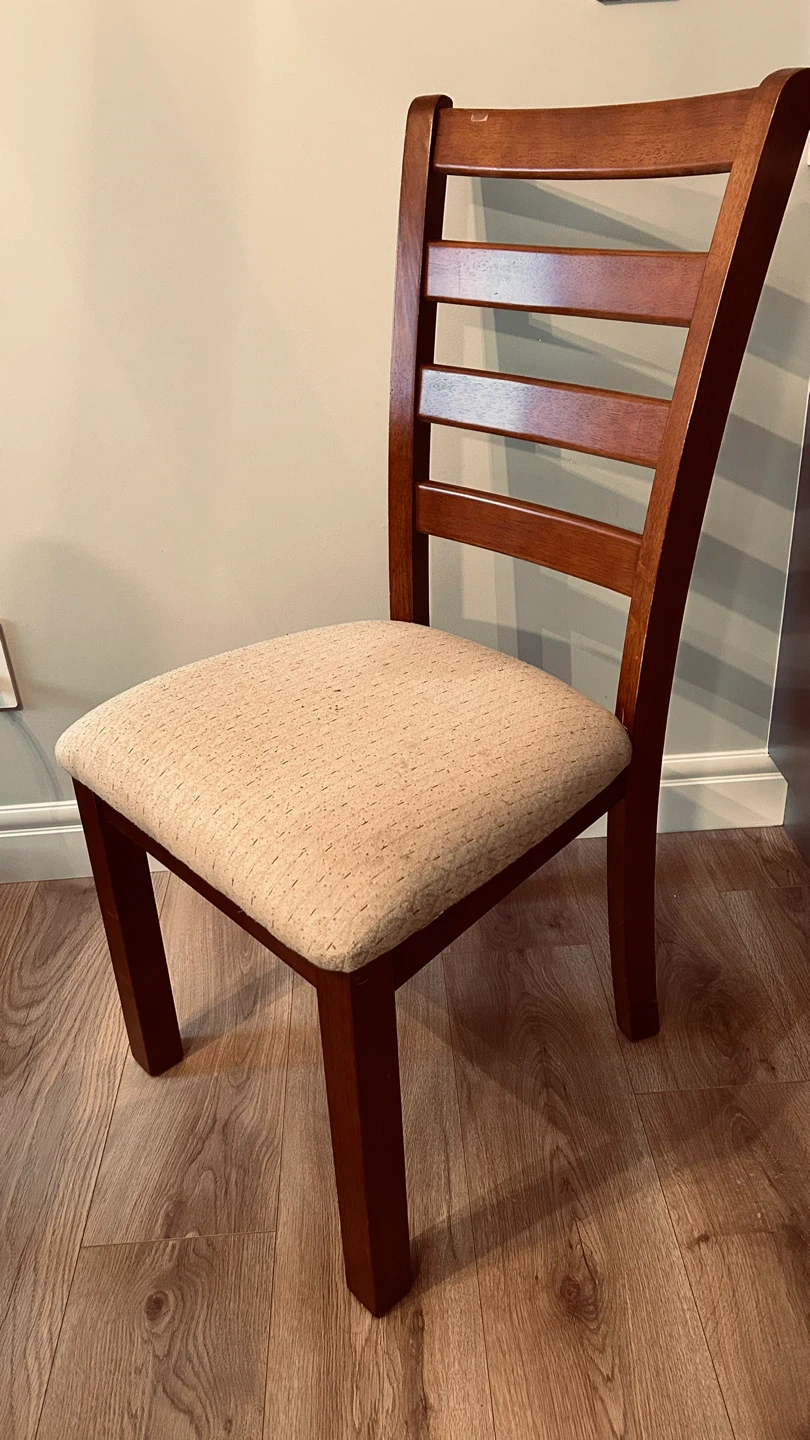 Set of 6 Solid Wood Dining Chairs Heavy & Sturdy