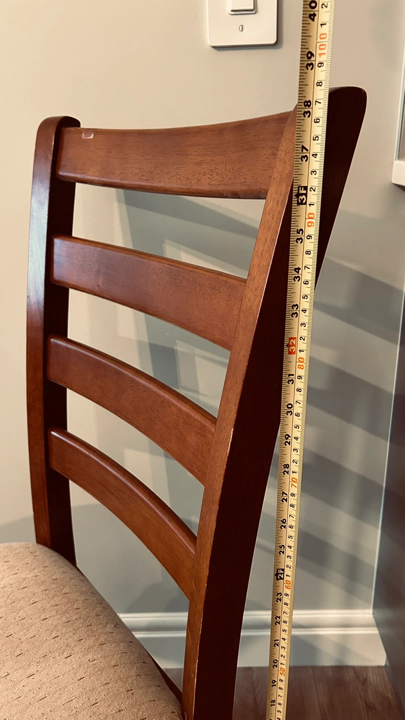 Set of 6 Solid Wood Dining Chairs Heavy & Sturdy - photo 2