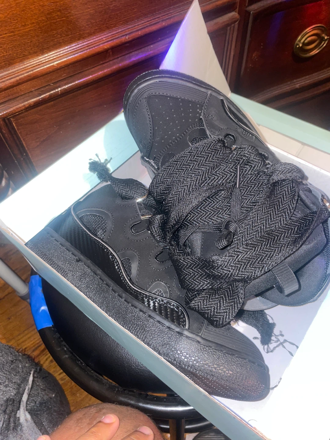 Black Lanvin Sneakers EUR 41