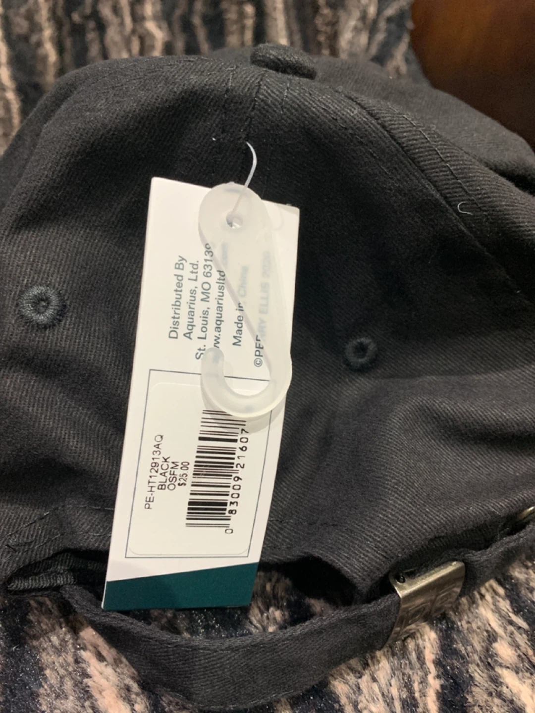 Perry Ellis Black Baseball Cap - OSFM - photo 3
