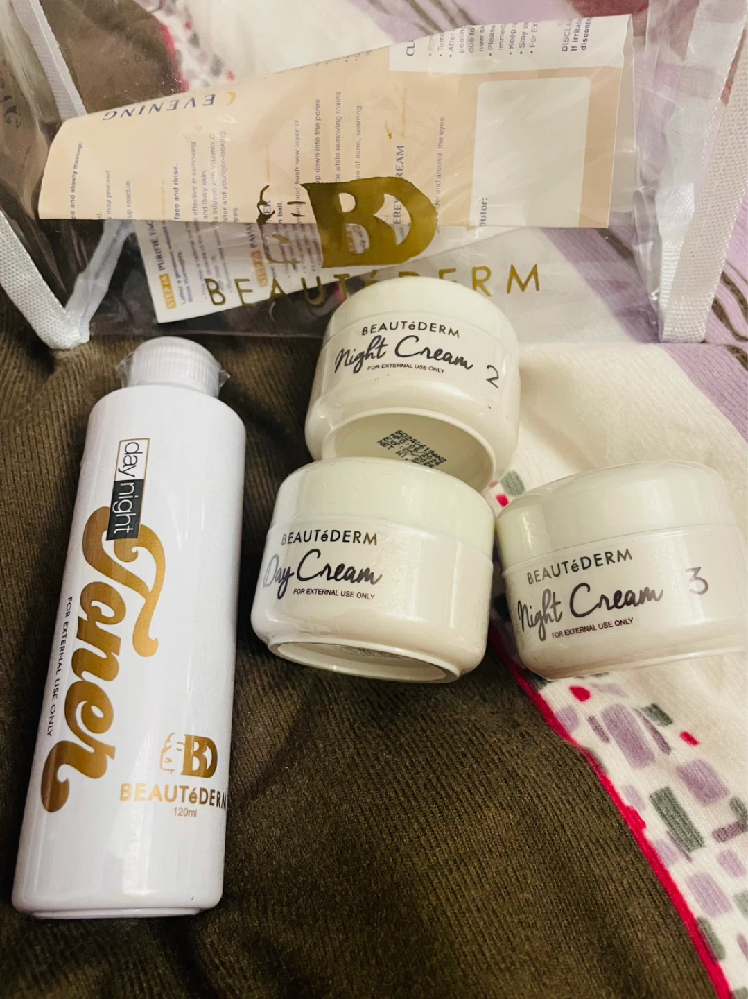 BEAUTYDERM Day Cream, Night Cream 2, Night Cream 3 & Toner Set