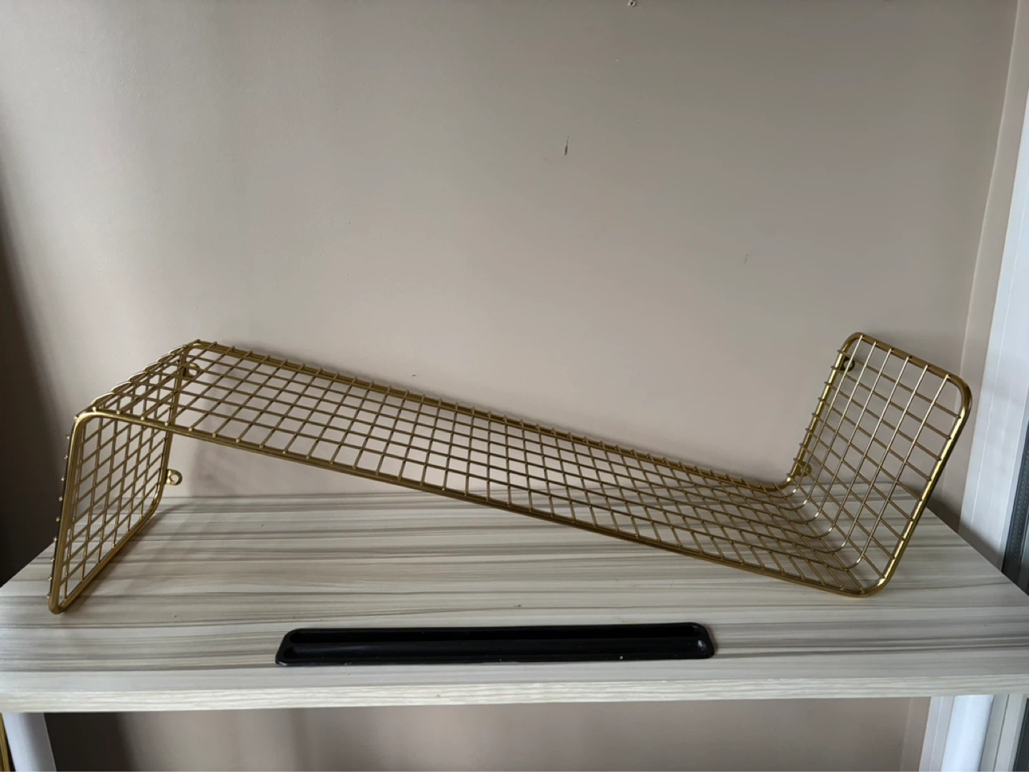 IKEA Gold Wire Shelf