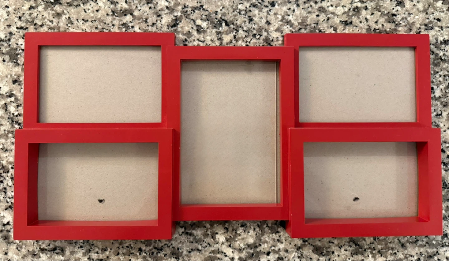 Red Multi Photo Frame