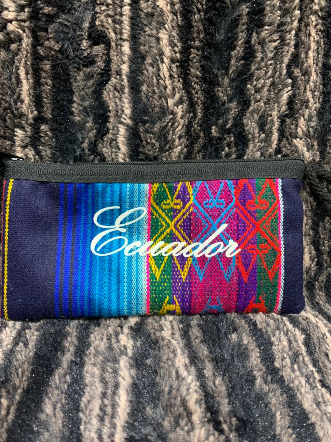 Ecuador Woven Cosmetic Bag Pouch